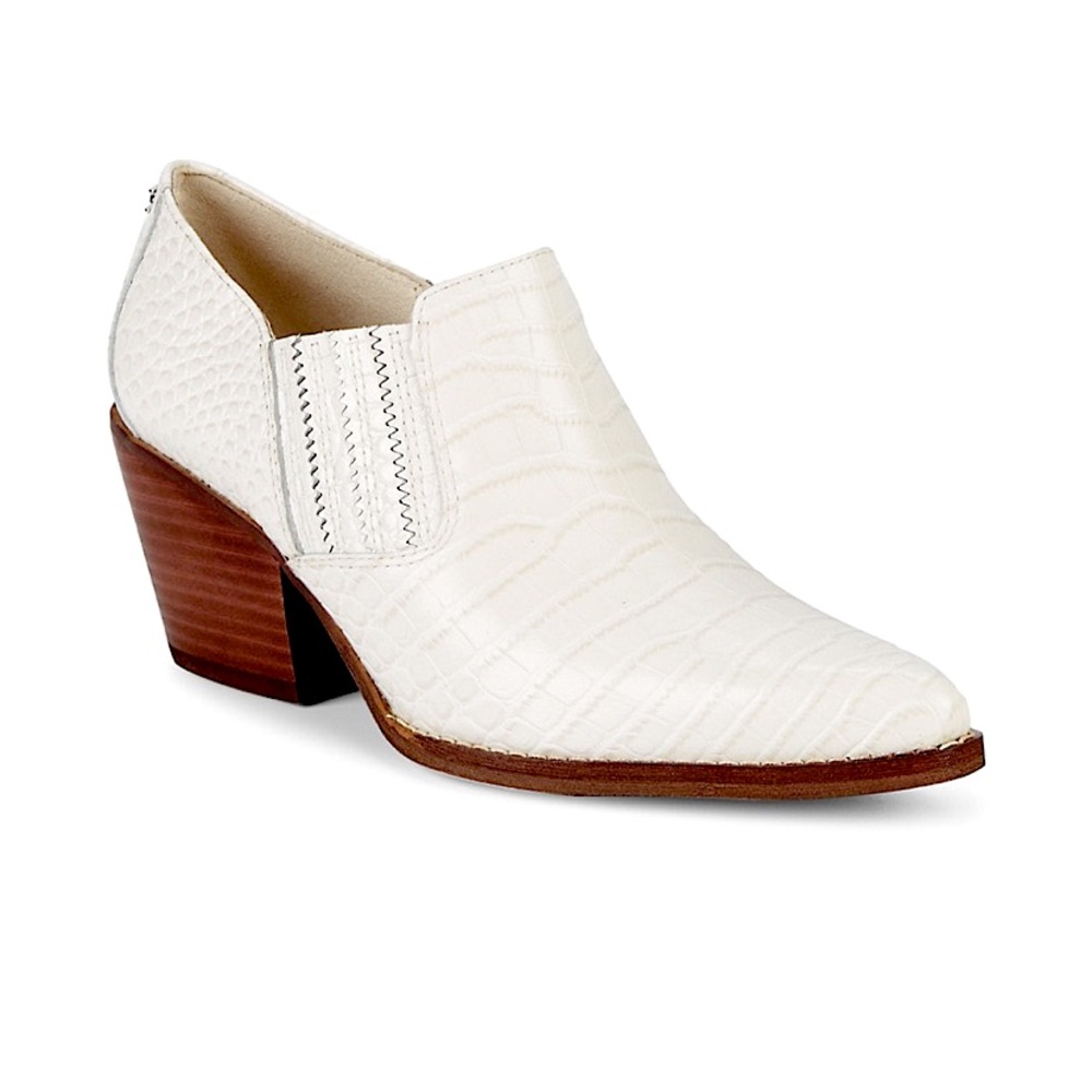 BNIB Sam Edelman Croc Embossed Leather Bootie